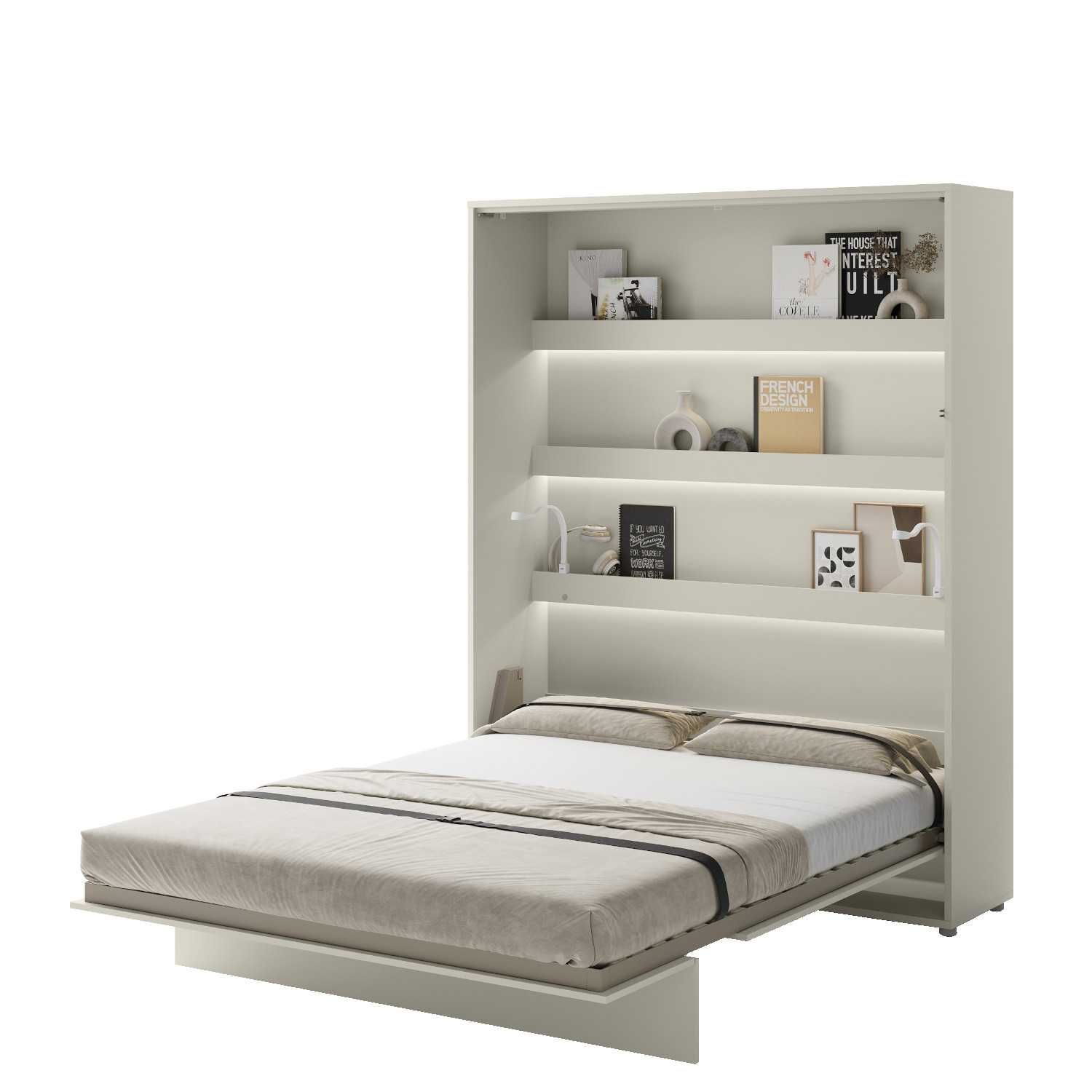 Półkotapczan łóżko chowane zamykane w szafie Bed Concept 160x200