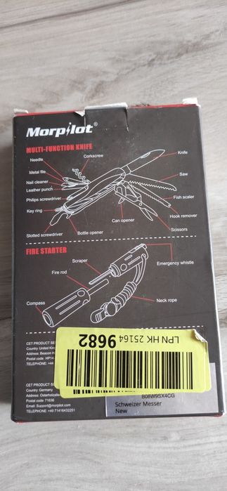 Morpilot Szwajcarski scyzoryk turystyczny survival outdour 15 funkcji