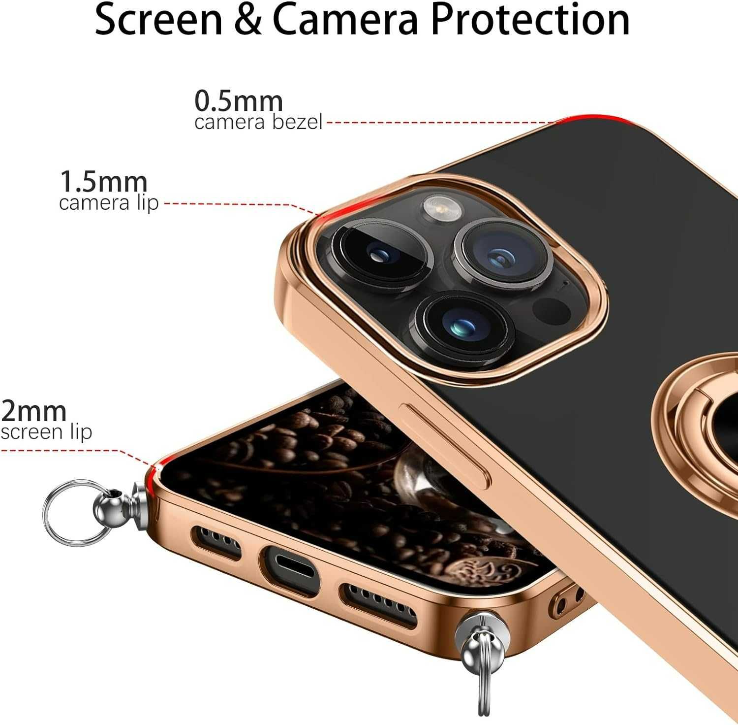 Case Etui Futerał Iphone 14 Pro Max ze sznurkiem z uchwytem do Auta