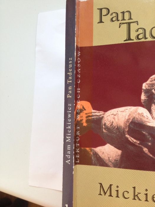 Książka Pan Tadeusz Adam Mickiewicz lektura szkolna