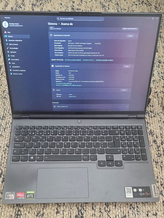 Legion 5 pro 16ACH6H