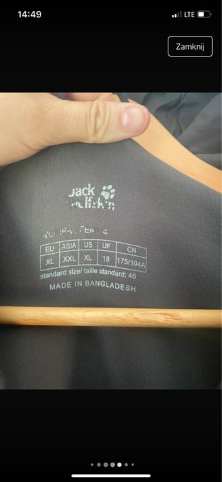 Jack wolfskin kurtka hybrydowa damska XL kurtka trekkingowa gorpcore