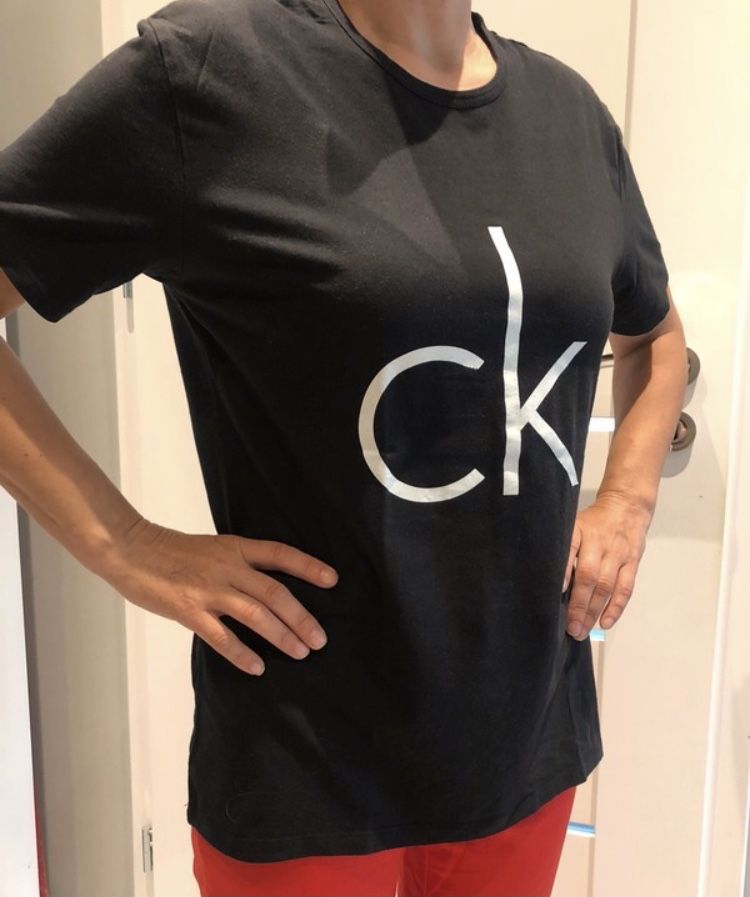 czarny t-shirt Calvin Klein