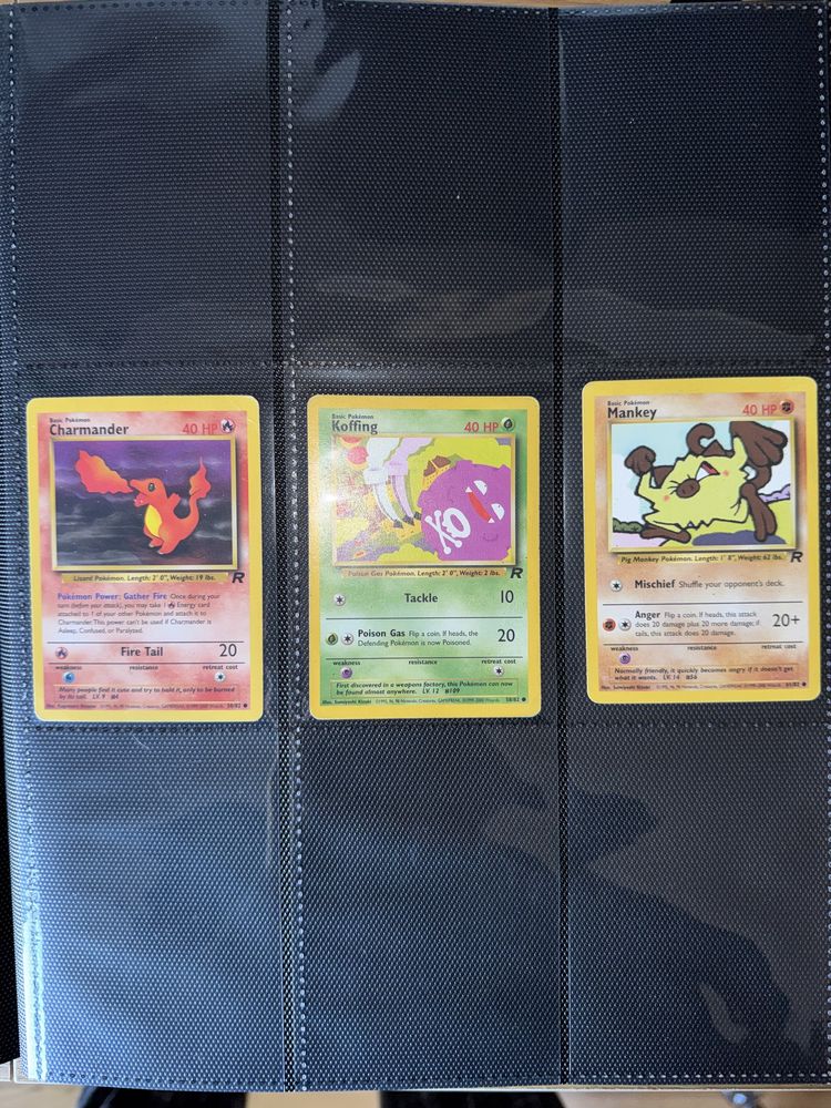 Cartas pokemon Gym heroes unlimited e Team Rocket