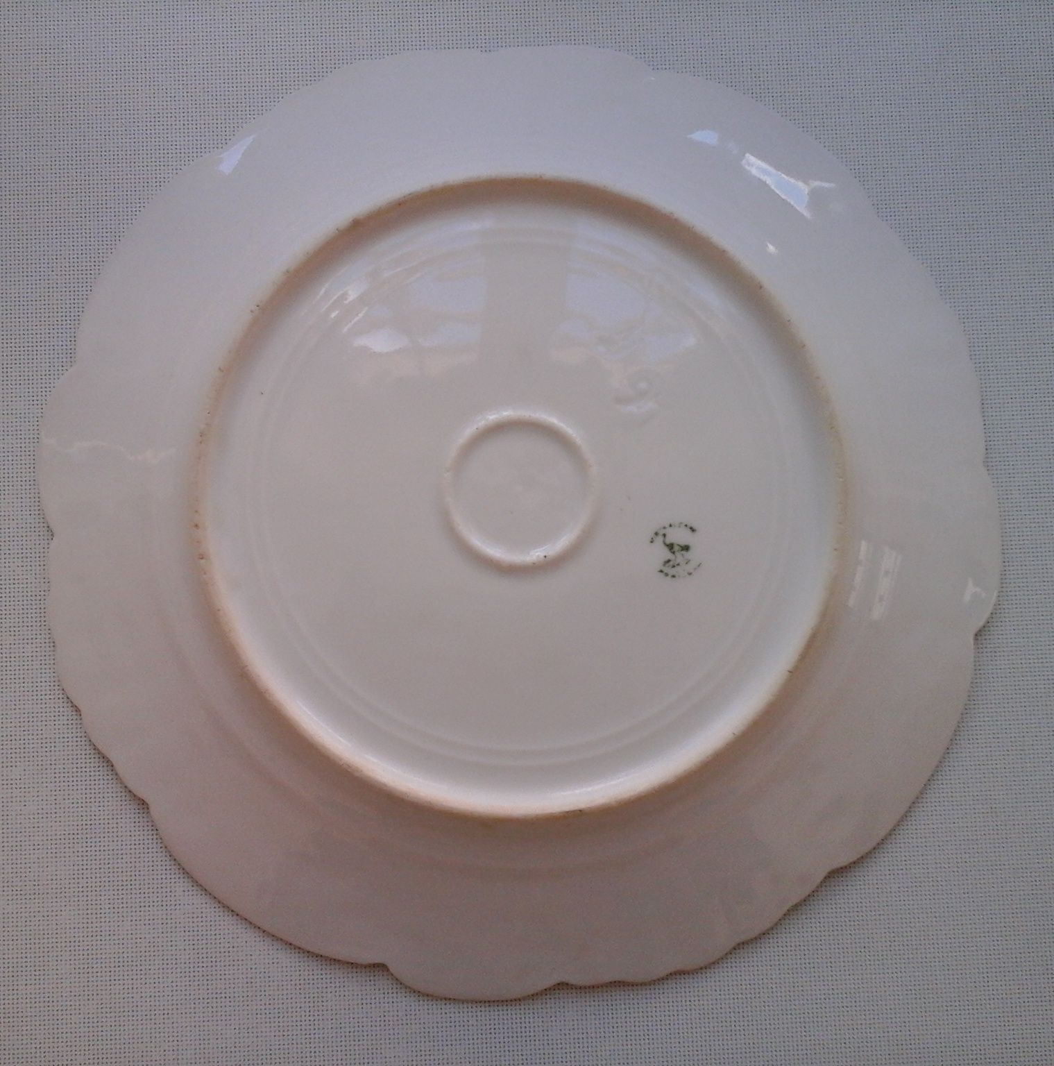 Prato branco com dourado Vista Alegre (1881 ~ 1921)
