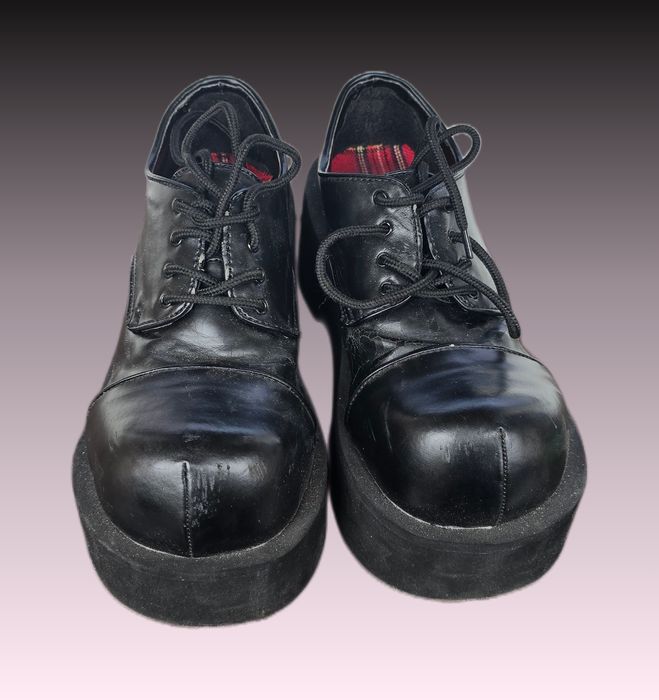 Buty platformy Demonia czarne w stylu clown vegan 38 39