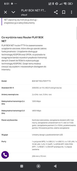 Router Play nowy