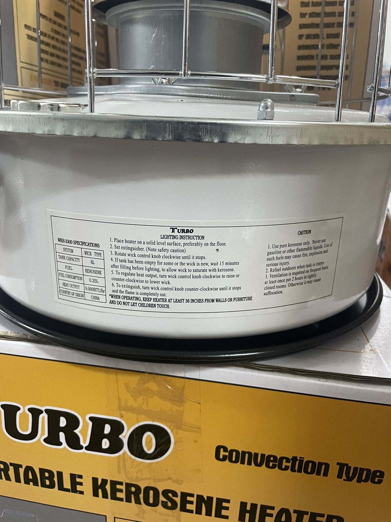 Керасиновый обогреватель Turbo WKH 3300
