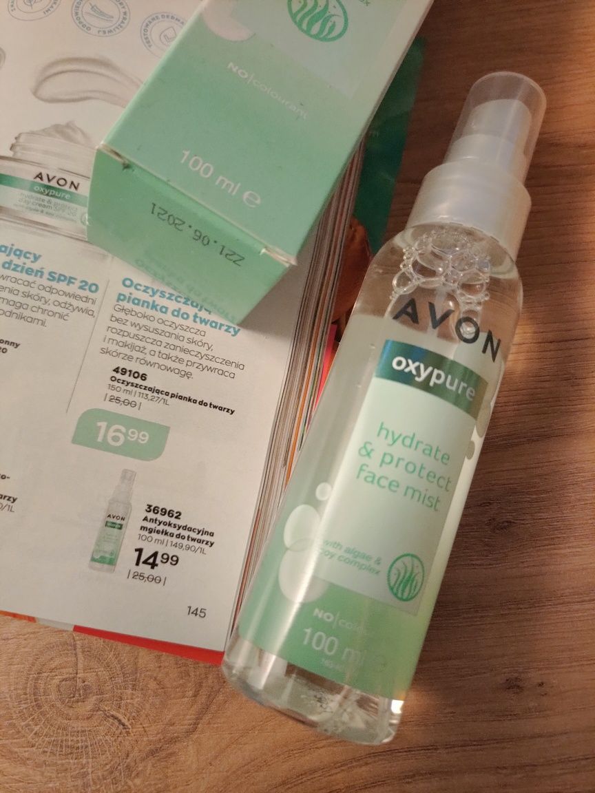 Mgiełka antyoksydacyjne Avon Oxypure nowe