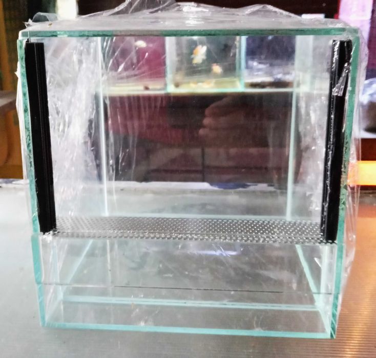 Terrarium szklane gilotyna 20x20x20