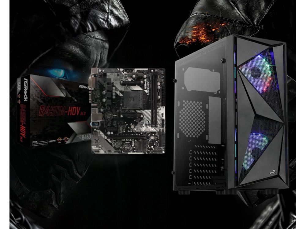 Komputer BSG Striker V13 Ryzen 5, RTX 3050, 32GB, 1TB SSD, Win11 Pro