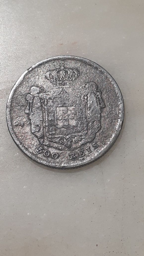 Moeda 500 réis 1859 D. Pedro V