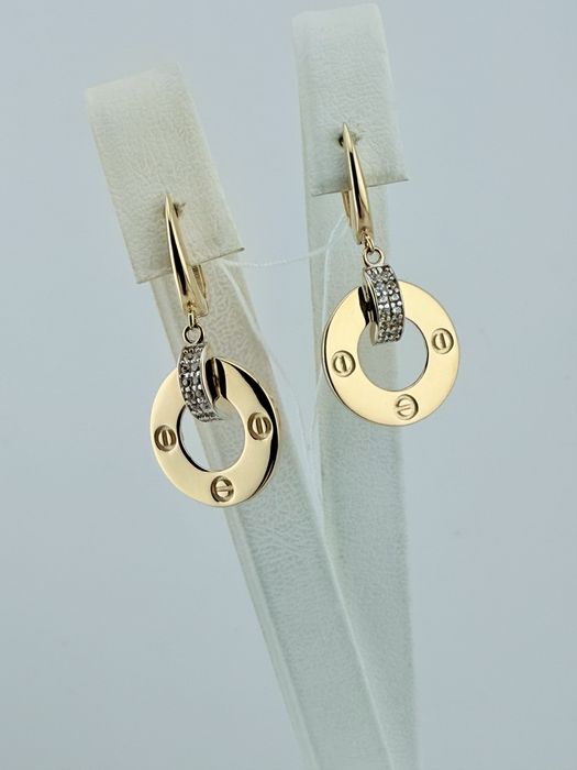 Золоті сережки нові