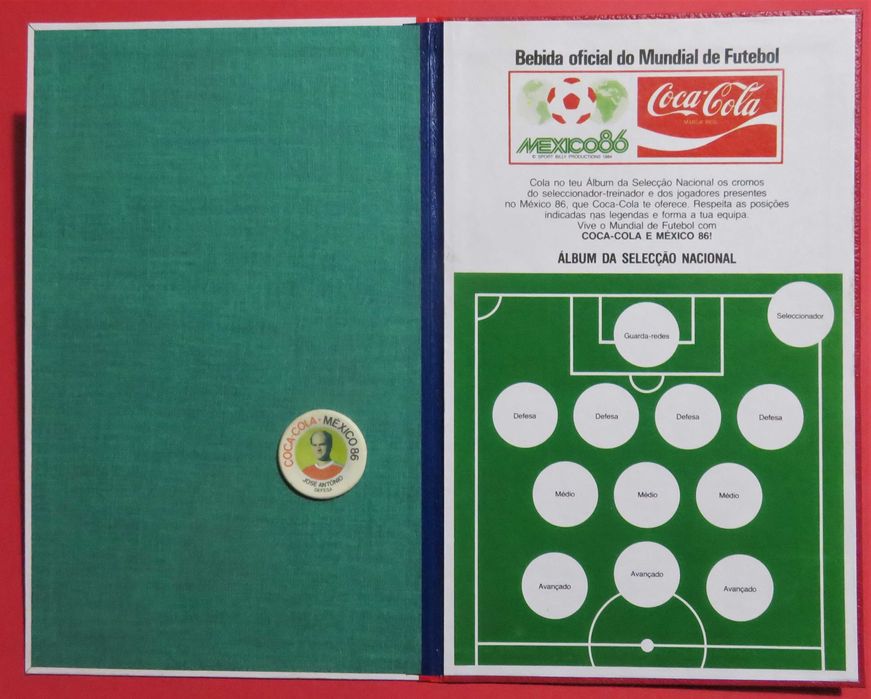 Caderneta MÉXICO 86 (para interiores das Caricas) - EXCLUSIVO