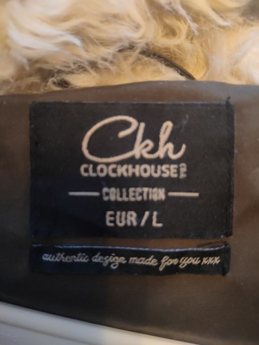 Dłuższa kurtka zimowa parka rozmiar L , Clockhouse