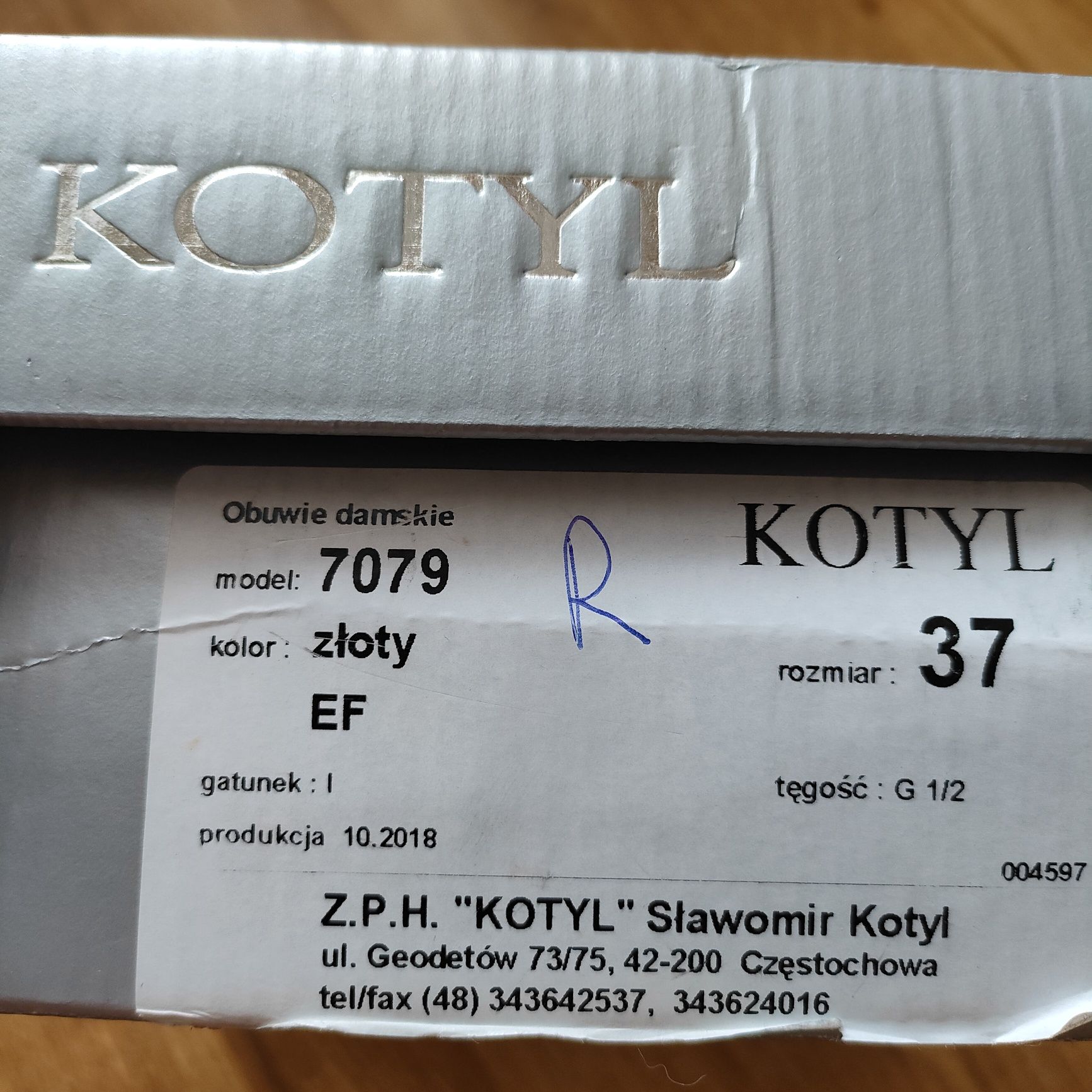 Buty firmy Kotyl 37 38 skóra naturalna stan idealny ubrane tylko na śl