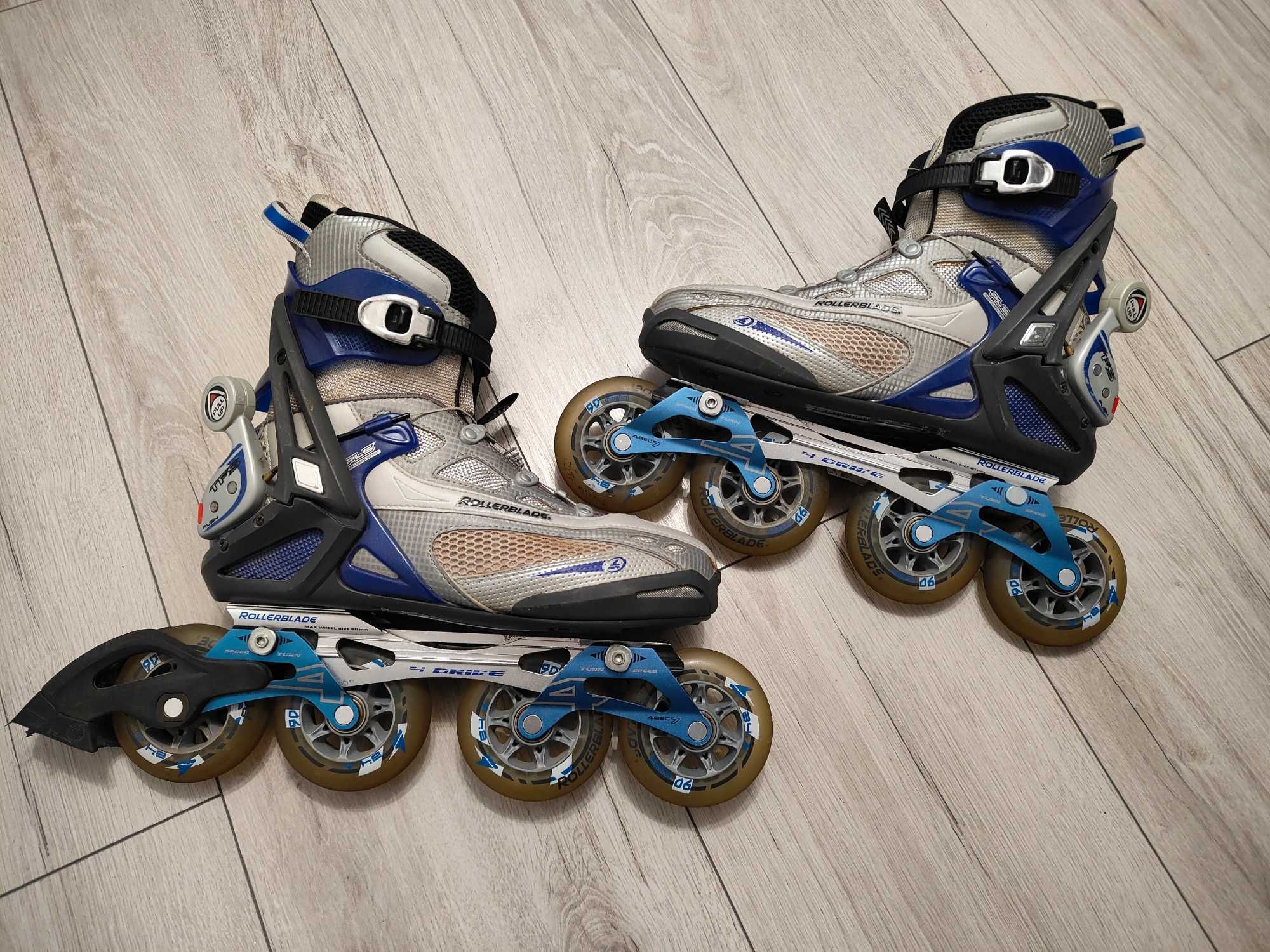 Rolki 42 43 Rollerblade Crossfire 90 TFS szybkie rozmiar 42,5 (27,5 cm