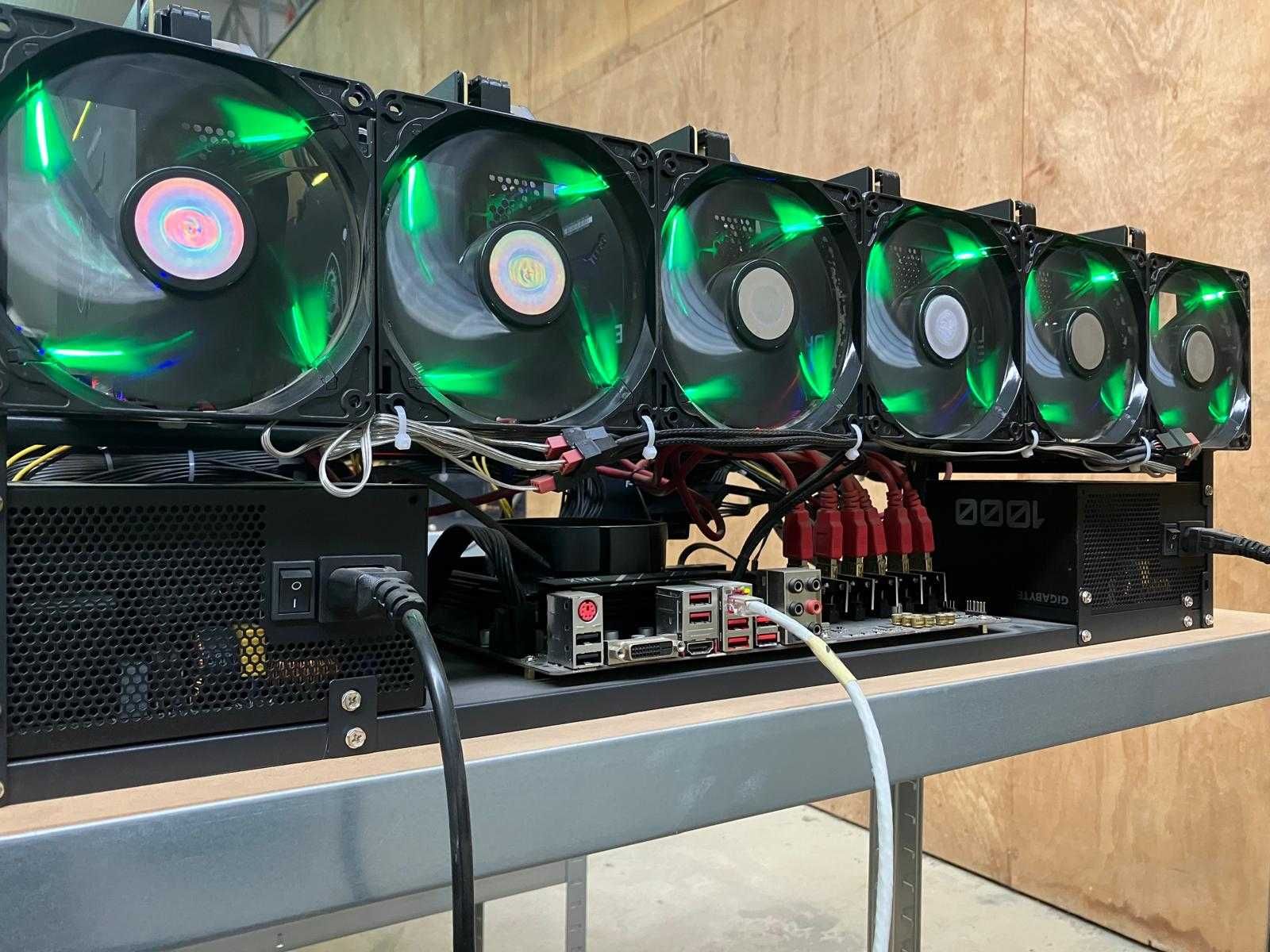 Rig Mineração Nvidia 3060Ti – 6 GPU