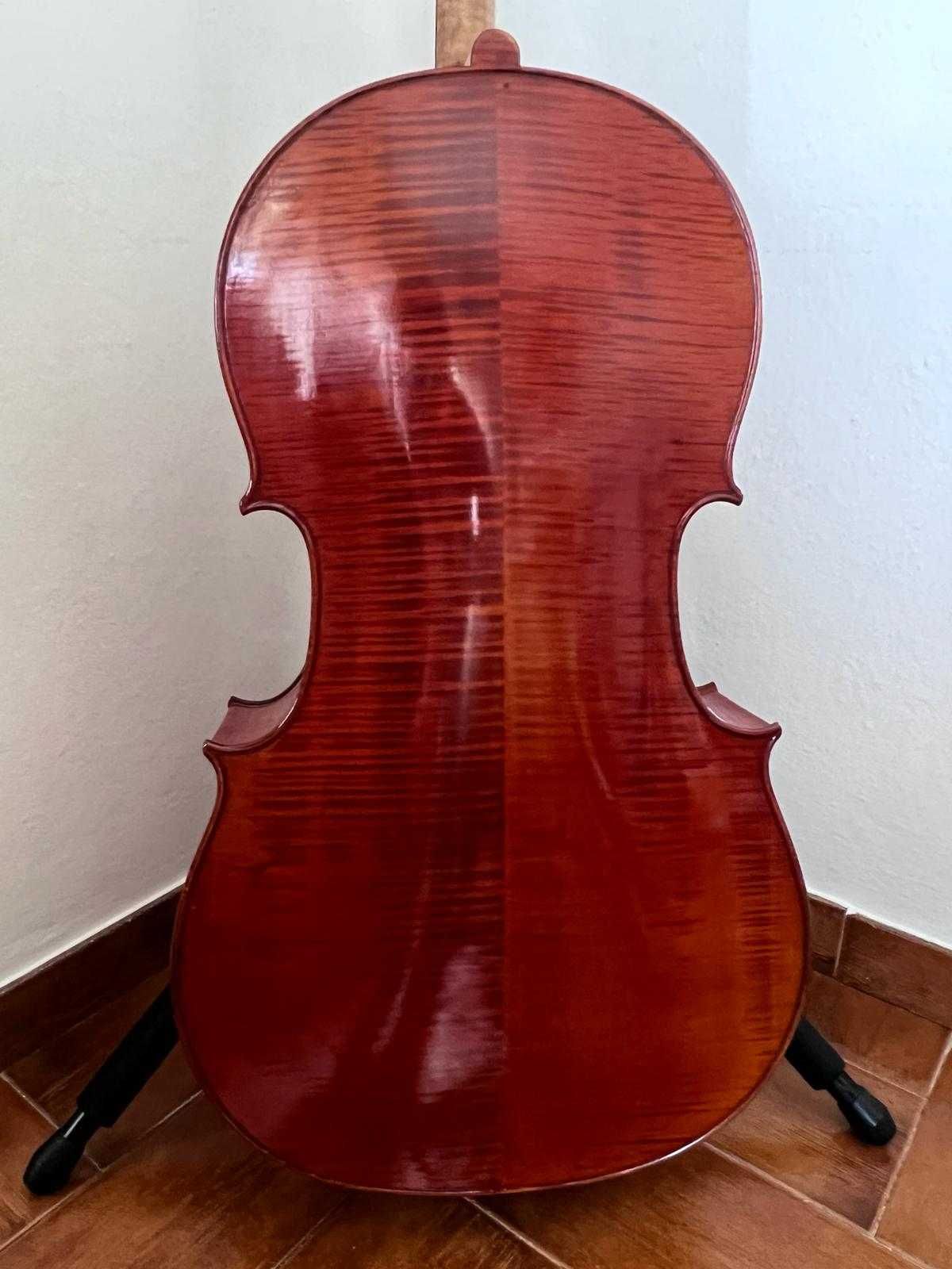 Violoncelo de luthier 4/4 passion & tradition, com arco