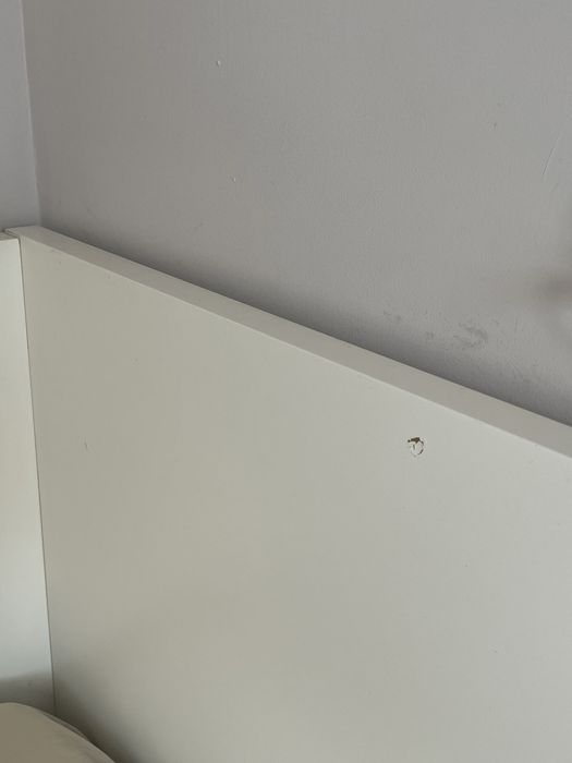 Łóżko jednoosobowe FLAXA białe IKEA oraz materac 90cmx200cm