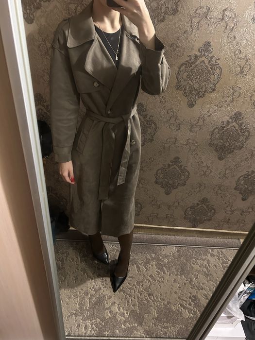 тренч пальто на осінь