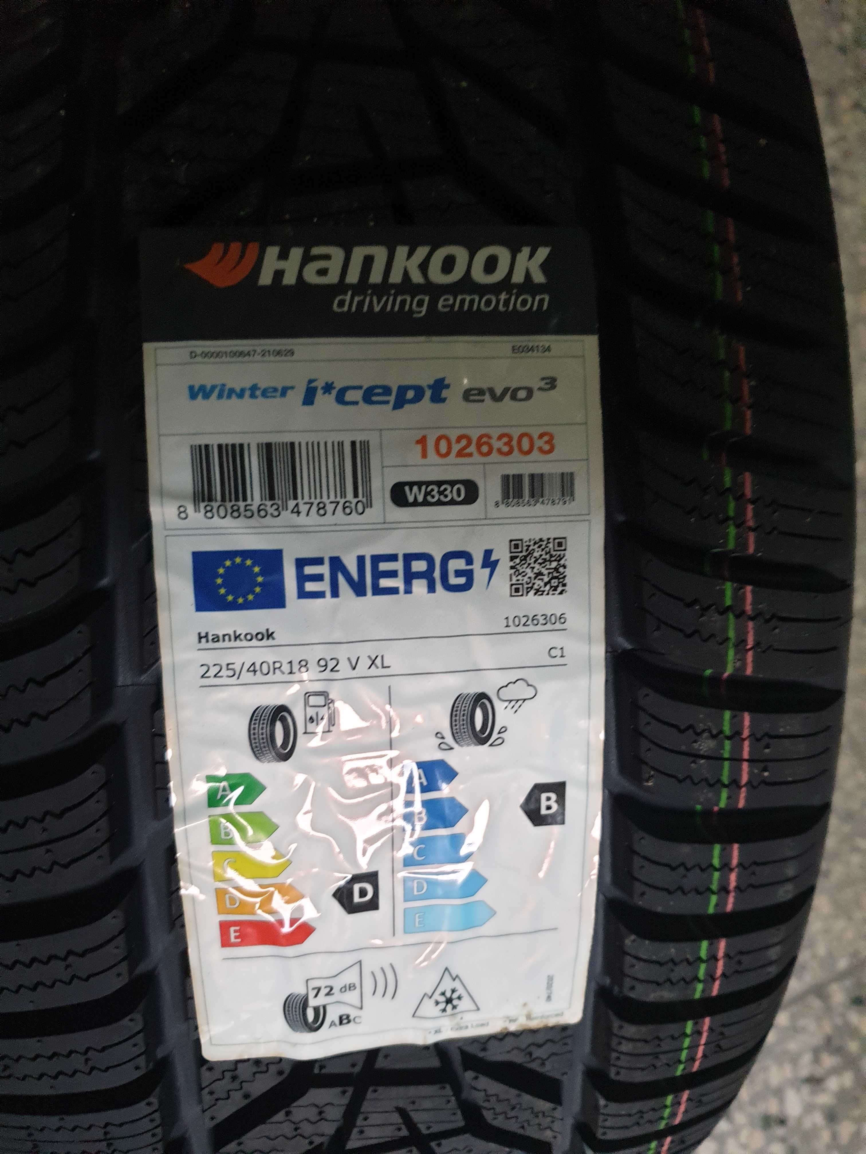 Hankook Winter i*cept evo3 225/40 R 18 92V XL dot 21 komplet