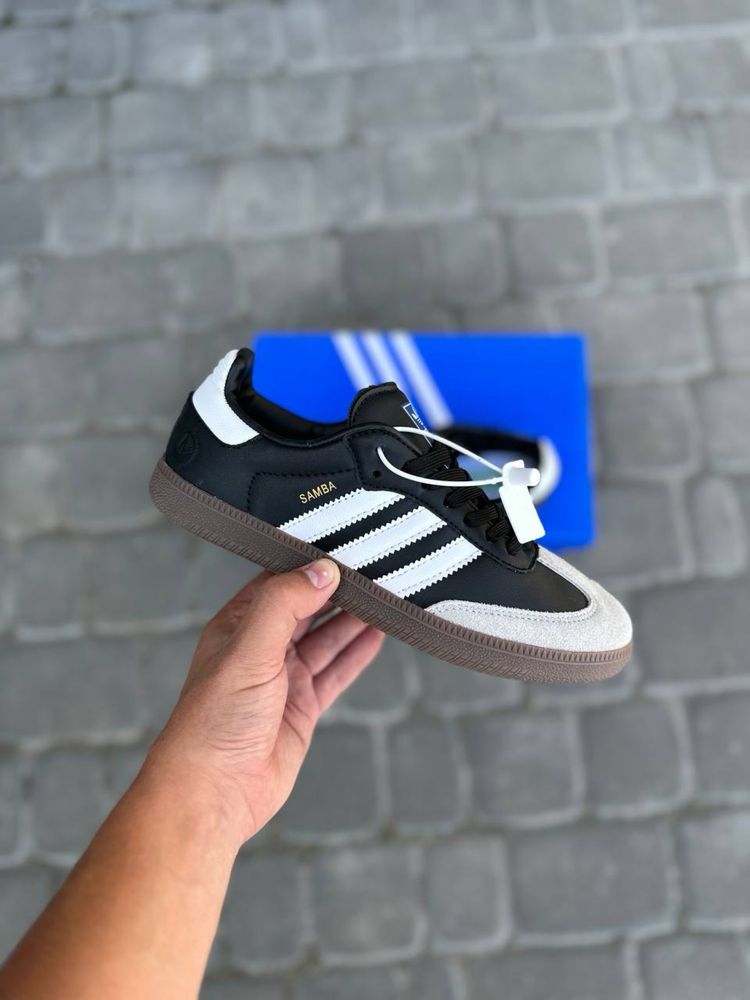 Кросівки Adidas Samba Black White (36-41)