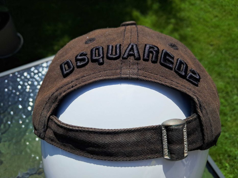 Dsquared2 Cap czarna snap back Baseball czapka z daszkiem ICON