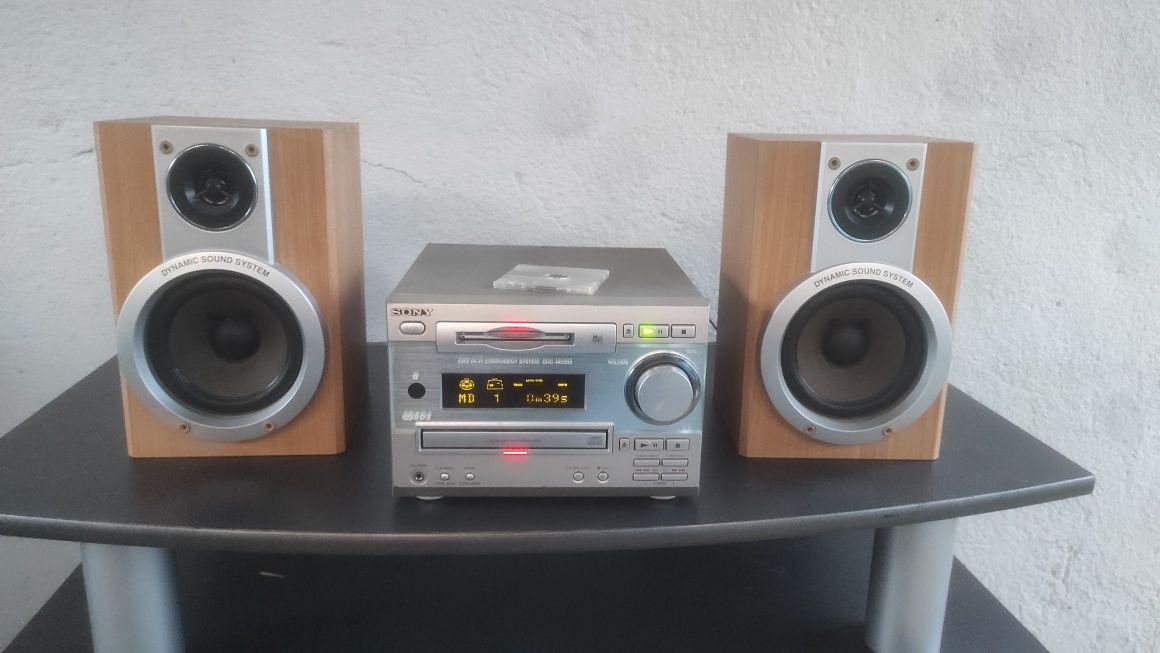 Mini Hi-Fi Sony minidisc i cd