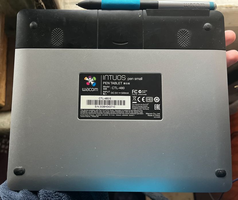 Графічний планшет Wacom Intuos Pen Small CTL-480 + Оригінальне перо