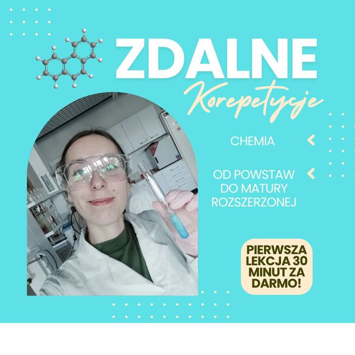 Korepetycje z chemii - od podstaw do matury rozszerzonej ONLINE