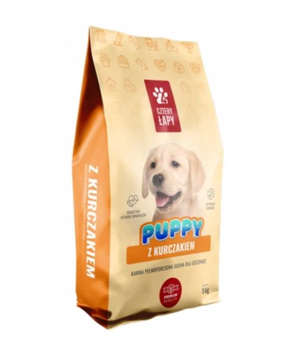 Karma Cztery Łapy PUPPY SZCZENIAK 5 kg