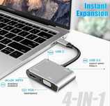 Hub USB C ... com 4 portas saída