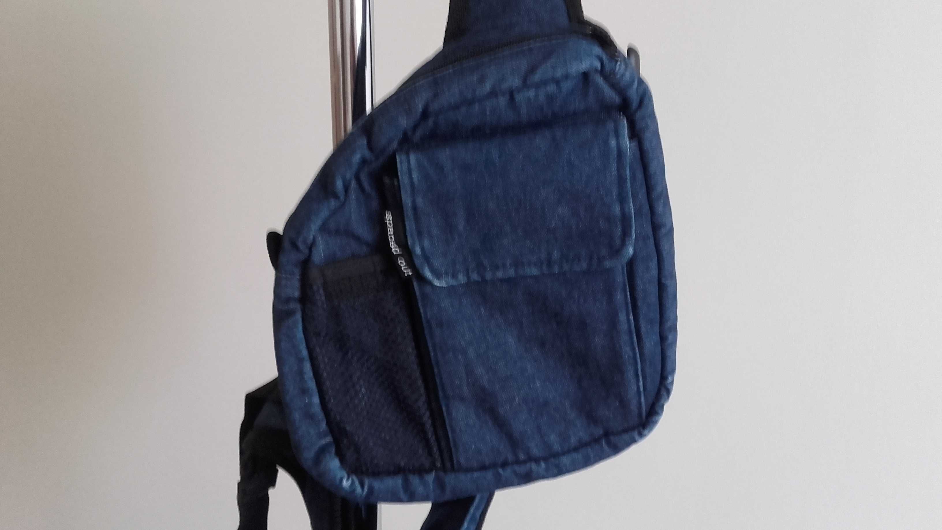 Plecak jeansowy torebka nerka