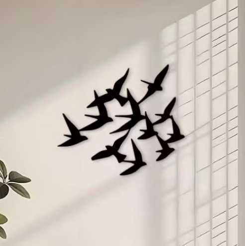 Nowa metalowa dekoracja ptaki