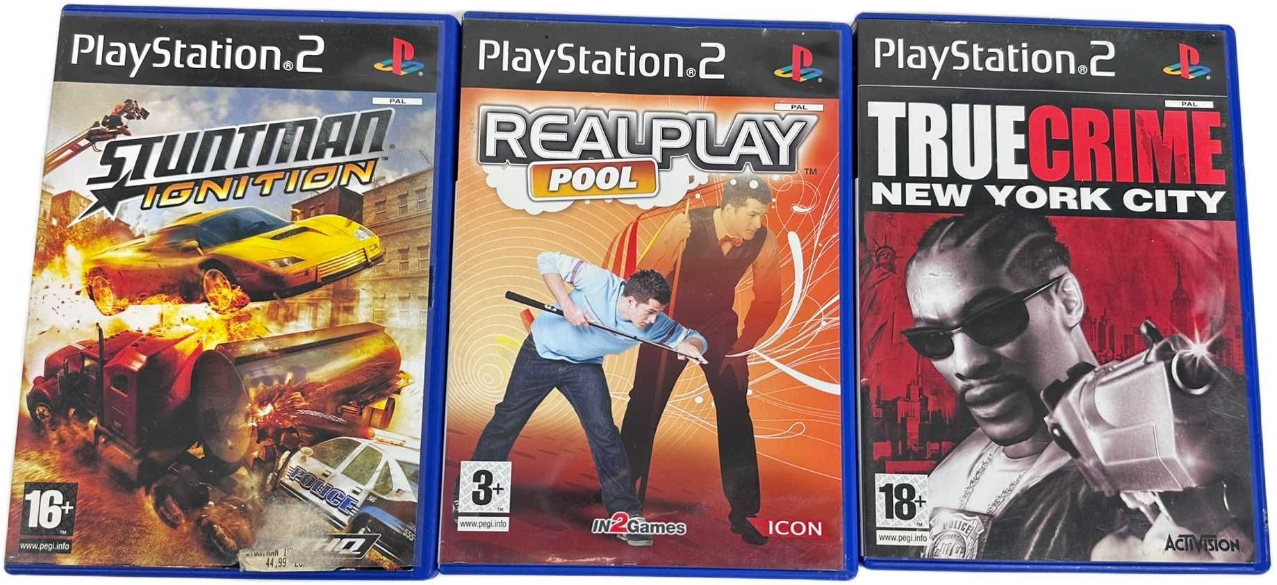 Konsola Playstation 2 slim retro + kable, dwa pady, trzy gry