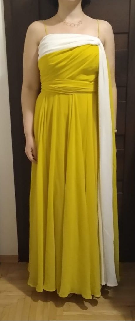 Długa żółta suknia ASOS