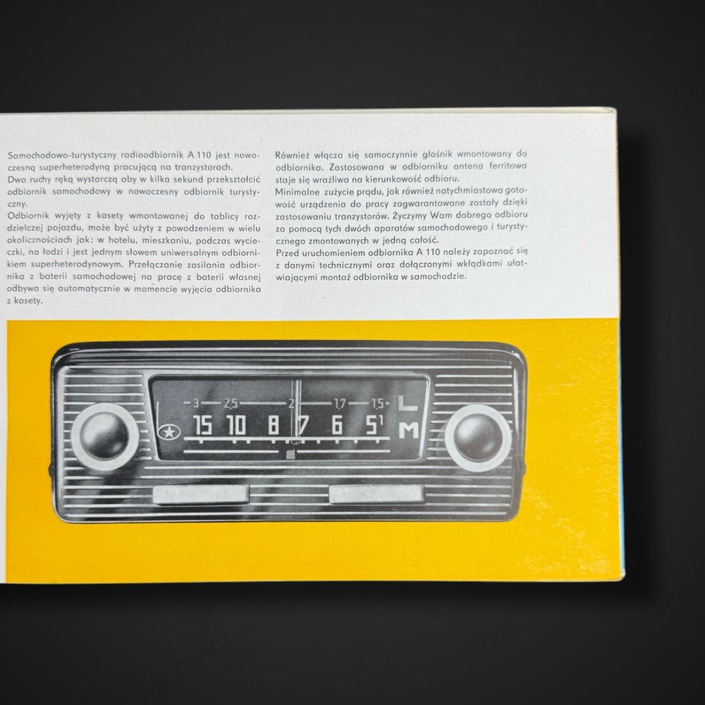 Instrukcja obsługi radioodbiornika A 110 VEB Stern-Radio B51/03241