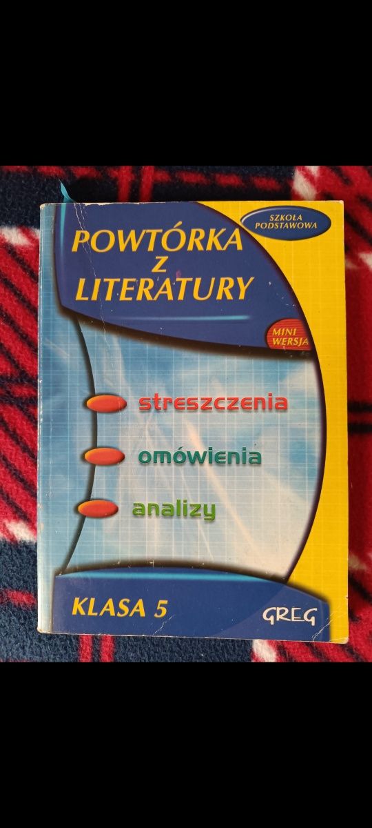 Pakiet powtórek z literatury, klasa 4,5, 6