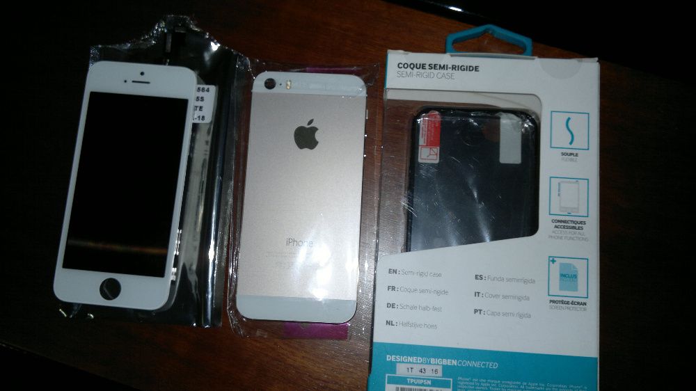 iphone 5S visor,carcaça completa,capa rigida e pelicula