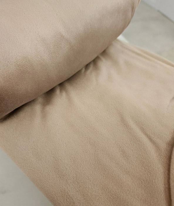 Zasłona PREMIUM Beżowa Welurowa Szampan