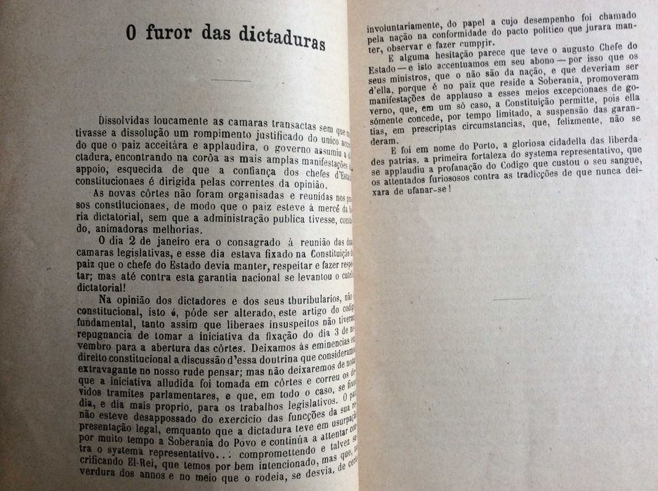 A Situação do Paiz - Abalos da Sociedade Portugueza, 1895. Raro