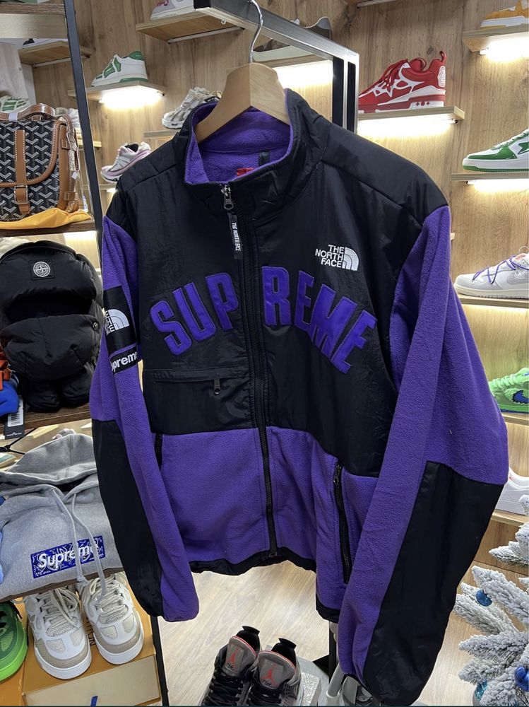 Куртка Supreme x The North Face «Arc Logo Fleece Jacket» Purple