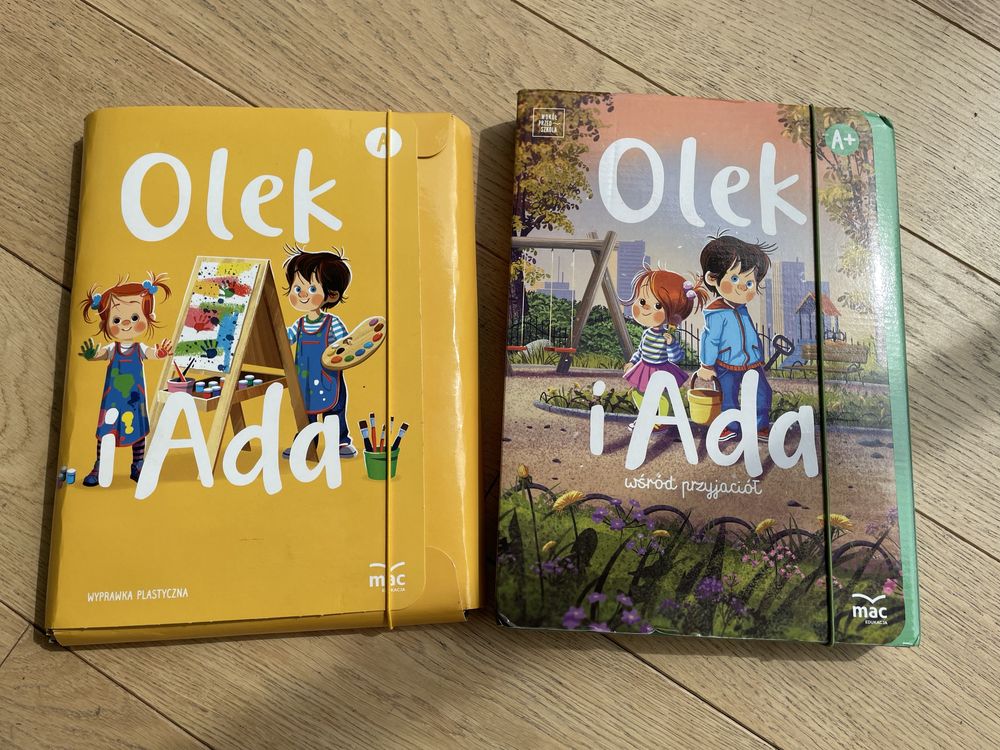 Olek i Ada A i A+ karty pracy dla 3, 4 pakiet trzylatek i czterolatek