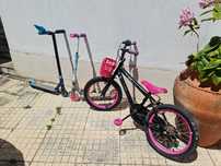 Bicicleta + trotinetas