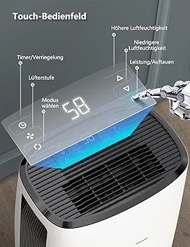 Elektryczny osuszacz powietrza 20 l, osuszacz powietrza 20 l/24 h,