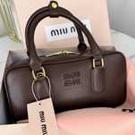 Сумочка Miu Miu Leather Bag Chocolate Premiun