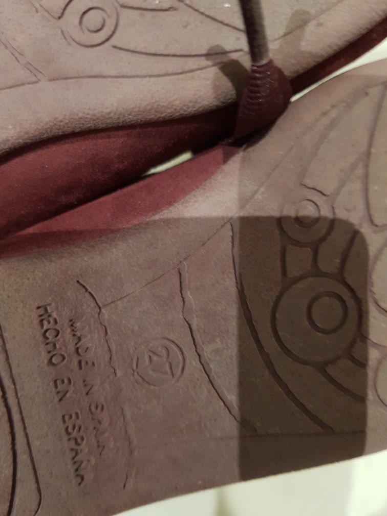 Sapatos Merceditas bordeaux