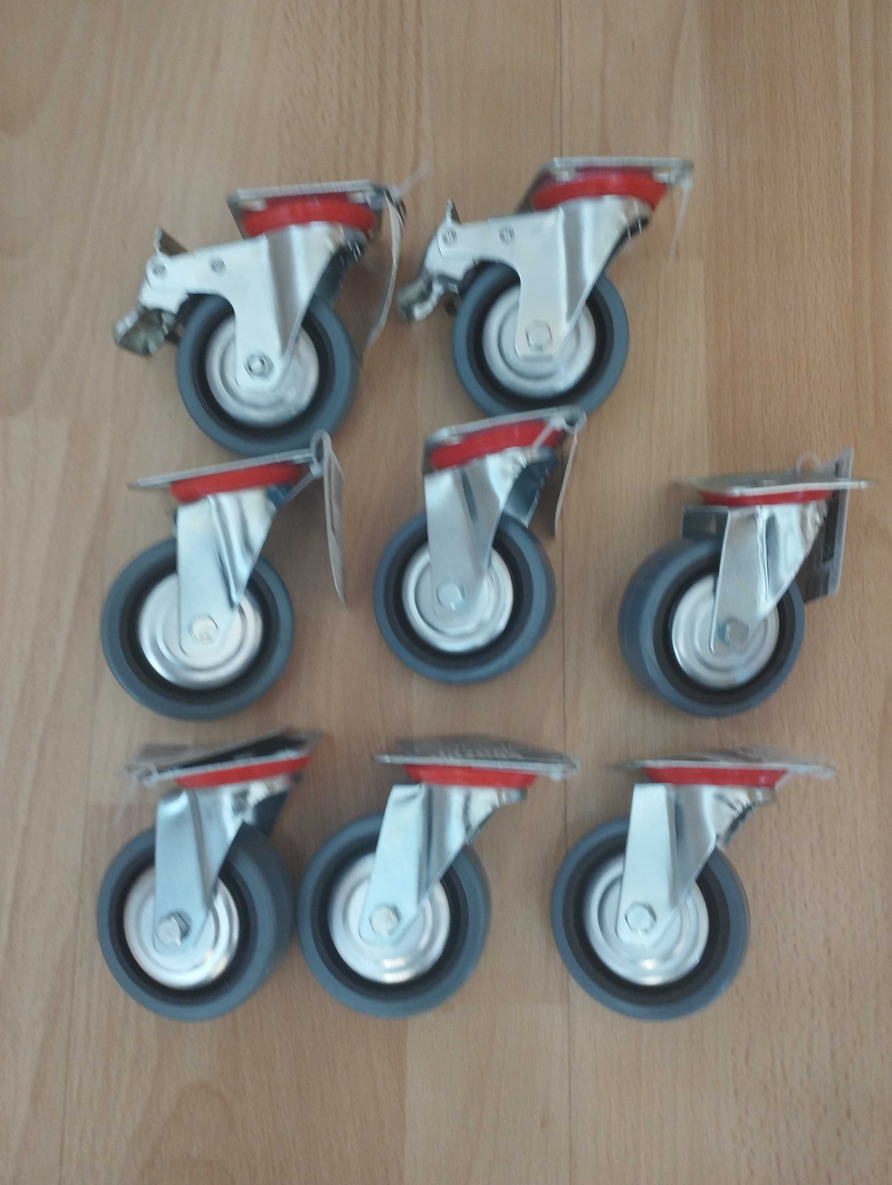 Kółka do wózka sklepowego,transportowego,łożyskowane-Nowe średni.7,5cm