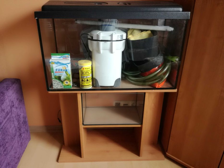 Akwarium dwa + stojak